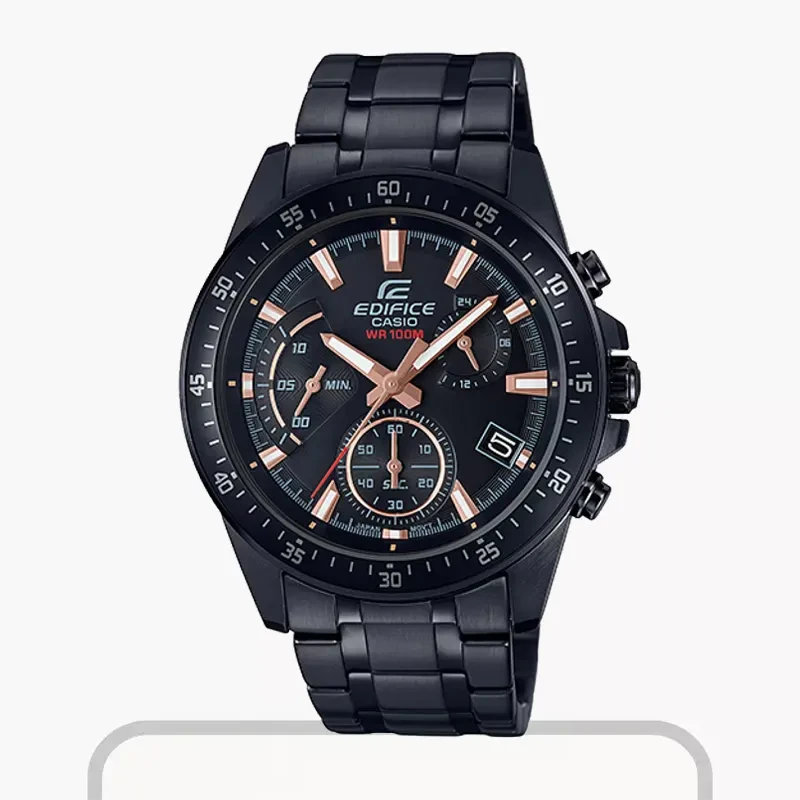 Casio Edifice Standard Chronograph Black Dial Men's Watch- EFV-540DC-1BV